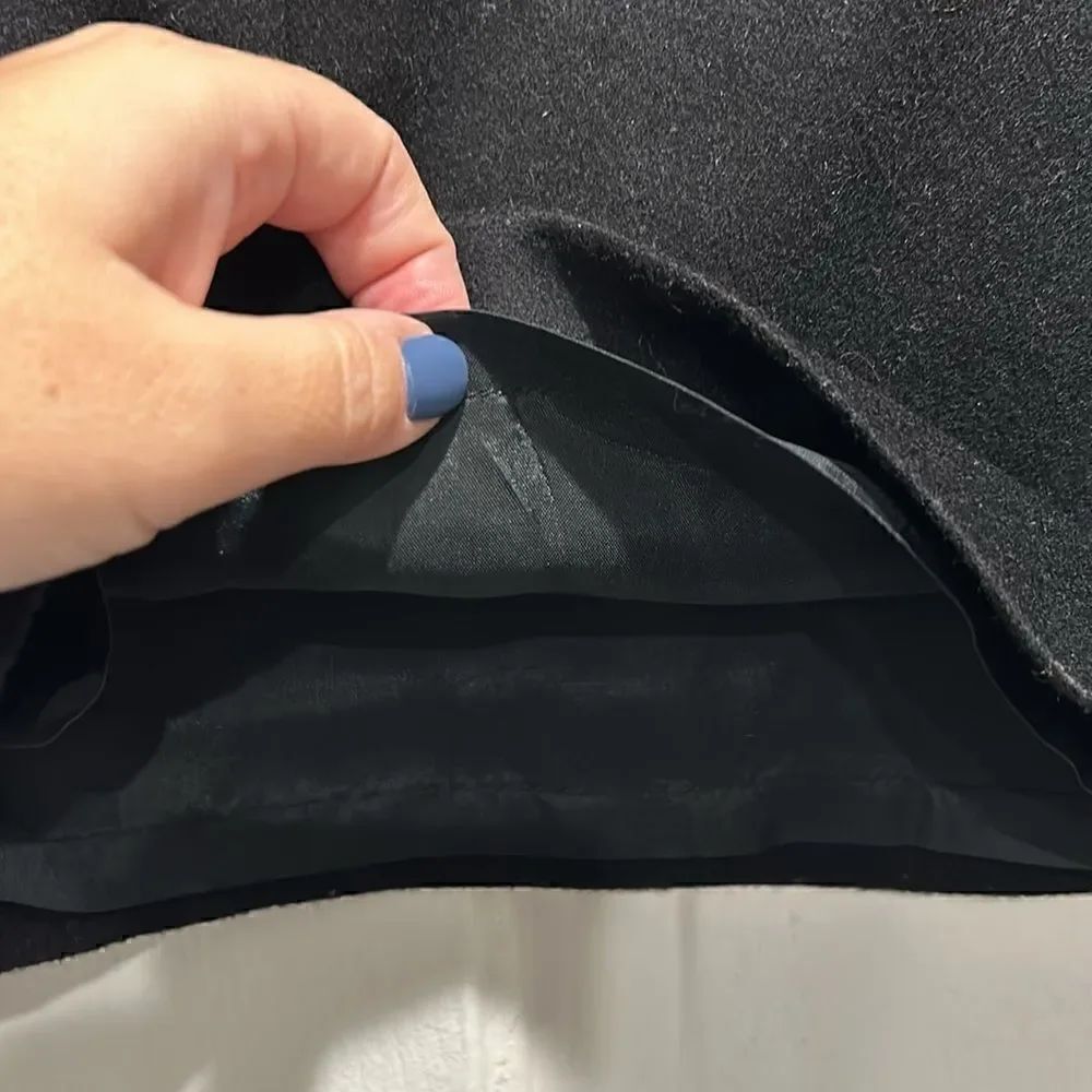French Connection Black Wool/Cashmere Skirt, Size 6 - Picture 6 of 11